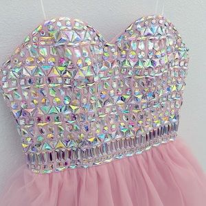 Nox Anabel strapless prom dress